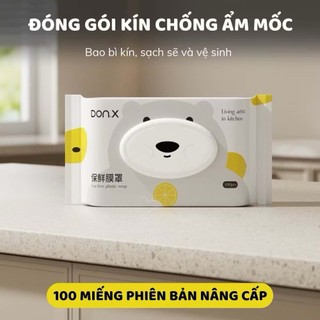 Màng bọc thực phẩm cao cấp thế hệ mới dạng rút 100c,màng bọc PE  siêu dai bảo quản thực phẩm