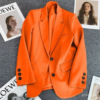 Áo khoác blazer trắng nhạt cho phụ nữ, mùa xuân và thu 2025, phong cách đường phố thanh lịch, áo khoác vest nữ nhỏ nhắn