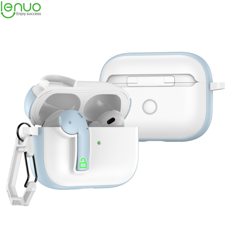 Hộp đựng tai nghe khóa Lenuo cho Airpods 4 anc Pro 2 3 1 Pro2 Vỏ