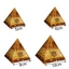 Kim tự tháp pha lê CATIYAHA, Kim tự tháp Citrine Orgonite thủ công 5 / 6 / 8 / 10cm, Nhựa trang trí Thiết kế khối Quà tặng Sự thịnh vượng Thu hút Trang trí nhà pha lê