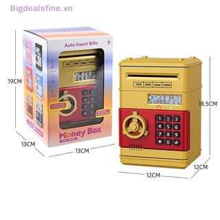 BFVN Sáng Tạo Heo Đất Tự Động Đồng Tiền An Toàn Tiết Kiệm Tiền Hộp Tiền Mật Khẩu Quầy Mã Khóa Chìa Khóa Đồng Xu Ngân Hàng ATM Trẻ Em Quà Tặng HOT