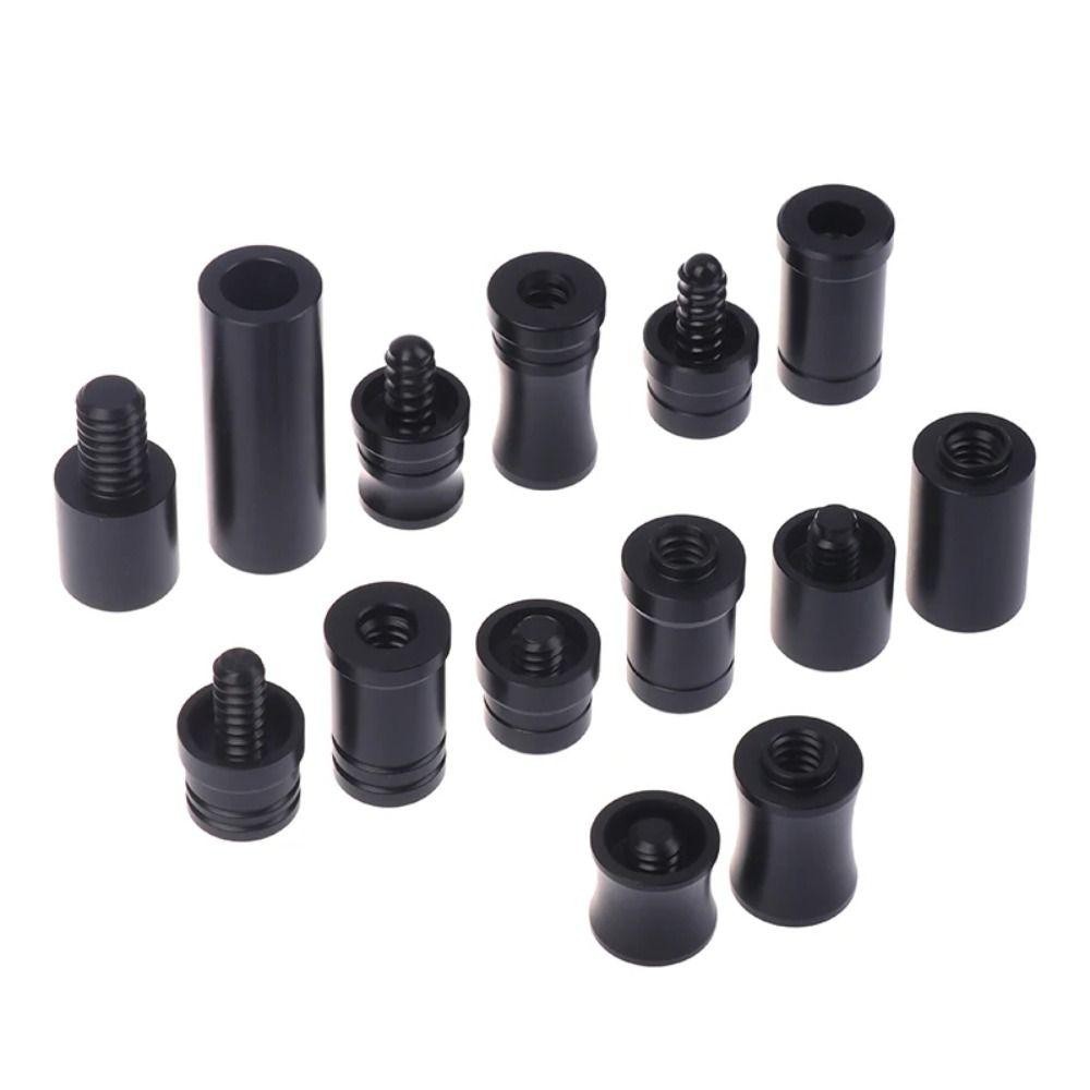 PYCOU 1 Bộ Vỏ Bảo Vệ Bánh Xe Giữa, Bộ Bảo Vệ Khớp Bi-a Đen Đặc Biệt, Mũ Khớp Nhựa Bền Cho Uni Lộc Sóng