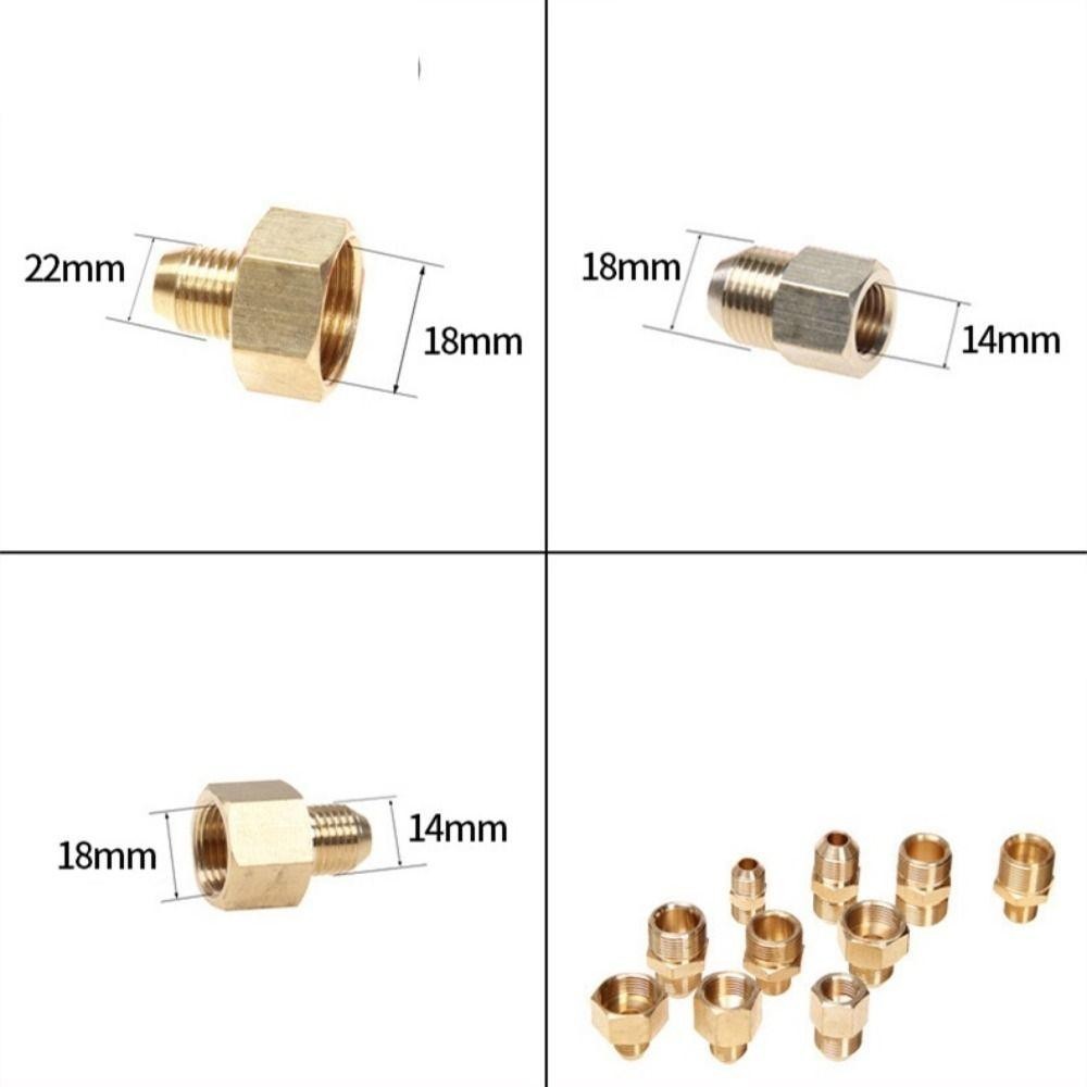 ITRUMPET 1 Cái Đầu Nối Ống, Ống Lắp Ống Barb Nam Nữ Adapter, 3 / 8 "1 / 4" M14 M18 M22 Ren Đồng thau F / M Khớp Chuyển Tiếp Cho Đèn Pin Máy Giặt Áp Lực Cao