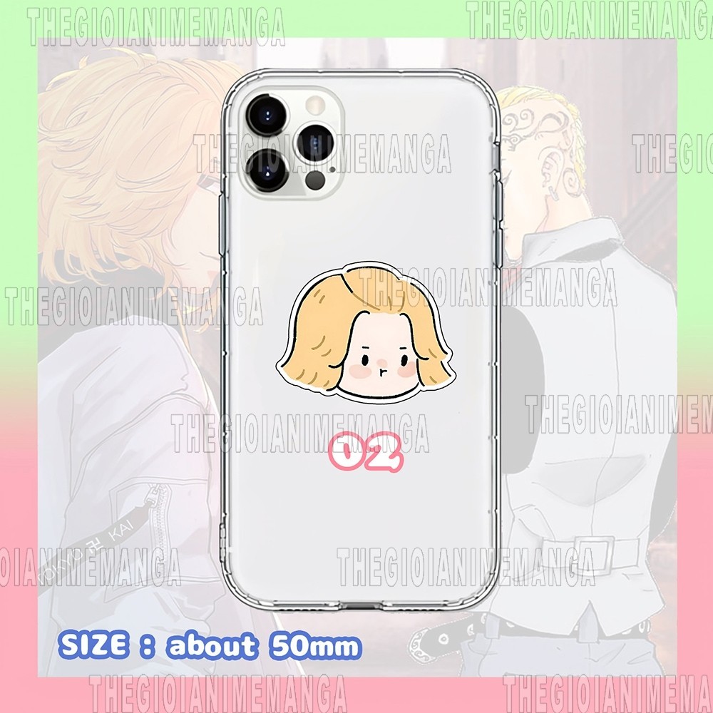 Giá đỡ điện thoại TOKYO REVENGERS ver MẮT ĐẬU in hình anime chibi griptok tiện lợi phone mica acrylic