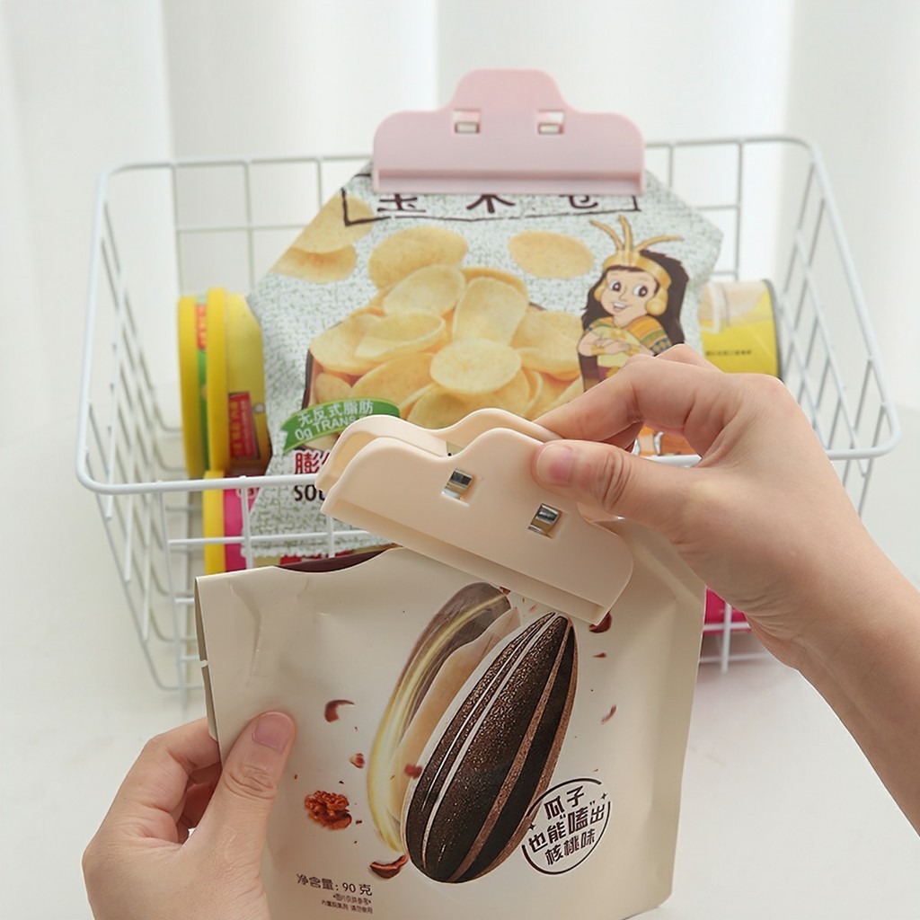 Combo 10 Kẹp Miệng Túi, Kẹp Bảo Quản Thực Phẩm, Kẹp Bao Bì Niêm Phong Thức Ăn Chống Ẩm Bảo Quản Mini Tiện Lợi FETA
