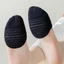 YRBWD 1 Cặp Miếng Lót Chân Nửa Lòng Bàn Tay, Tất Nửa Chân Silicon Thoáng Khí, Tất Thuyền Cotton Mềm Chống Trơn Trượt