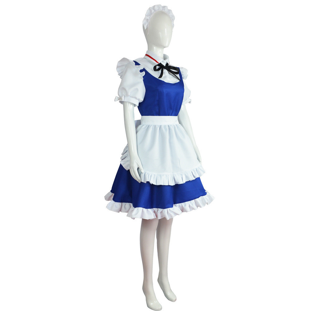 Sq2 Hot Touhou Project Shrine Maiden Izayoi Sakuya người giúp việc trang phục cosplay vải trang phục dự tiệc Halloween