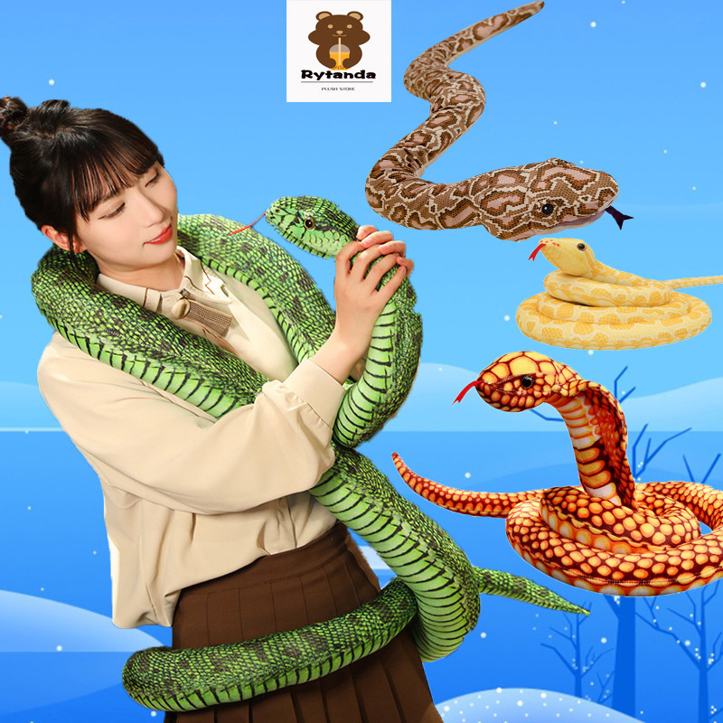 Búp Bê Rắn Python Sang Trọng Đồ Chơi Mô Phỏng Rắn Mềm Làm Đầy Động Vật Gối Rắn Dễ Thương Cho Trẻ Em Quà Tặng Sinh Nhật, Trang Trí Nhà Cửa, Quà Tặng Năm Mới