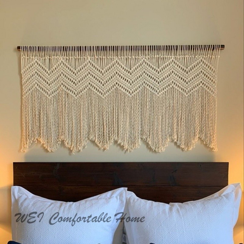 B & B Trang Trí Phòng Dây Cotton Dệt Rèm Cửa Tấm Thảm Handmade Trang Trí Tường Treo Tường Phong Cách Bohemian Phong Cách Mới