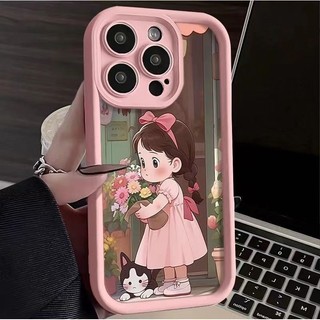 Carcasa De TeléFono Flower Girl Vỏ Điện Thoại Cho Iphone 15 11 12 14 13 Pro Max 7plus Xr X 15 7 8 Plus Mini Xs Max Se 2020 Vỏ TPU Mềm Chống Sốc Sky Eye Ladder Cover