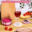 FUHUIOT 8 / 10 Chiếc Đế Lót Ly Uống Nước, Dây Cotton Tròn Dệt Trivet Placemats, Giữa Thế Kỷ Hiện Đại Chịu Nhiệt Chống Trơn Trượt Đĩa Ăn Bộ Thảm Để Bàn