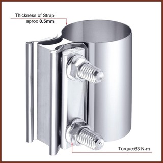 Dây Xả Kẹp Thép Không Gỉ Ống Xả Khớp Nối Bộ Giảm Thanh Kẹp Ô Tô Thay Thế Ống Xả Kẹp Xả haoyisvn haooyisvn