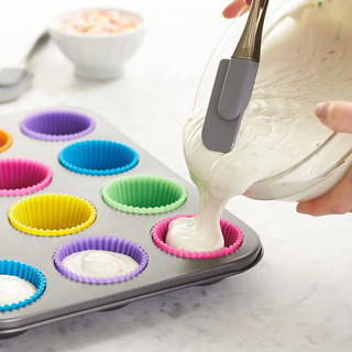 Combo 5 khuôn làm bánh silicon, khuôn cupcake làm muffin, dụng cụ làm bánh - FETA