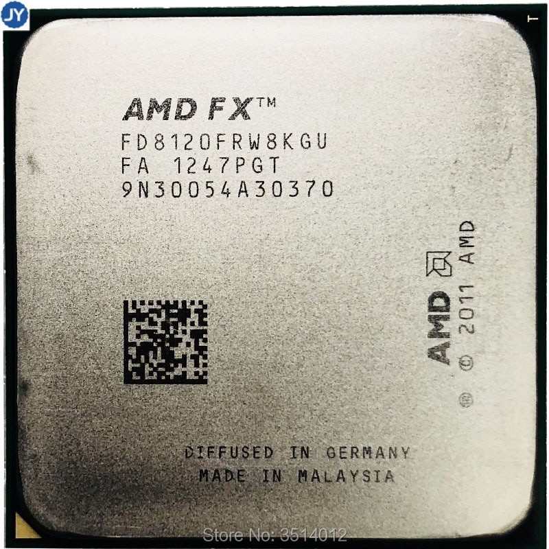 Bộ xử lý CPU tám lõi AMD FX-Series FX-8120 FX 8120 125W 3.1 GHz ...