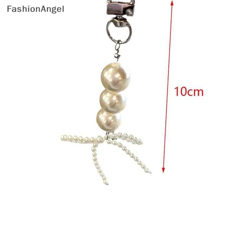 Fashionangel Phong Cách Hàn Quốc Ngọc Trai Hạt Nơ Túi Charm Hạt Dây Xích Móc Khóa Dành Cho Nữ Cô Gái Ba Lô Chìa Khóa Ô Tô Mặt Dây Chuyền Trang Trí Phụ Kiện VN