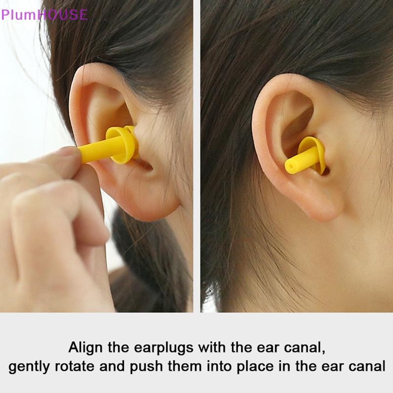 Plumhouse Bơi Cách Nhiệt Chống Thấm Nước Thoải Mái Nút Tai Khử Tiếng Ồn Cho Giấc Ngủ 5 Cặp Nút Tai Silicon Mềm Nhiều Màu Sắc VN