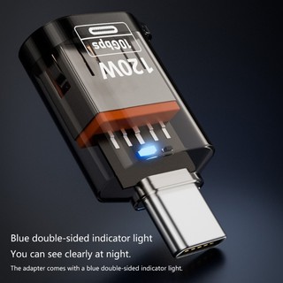 Bộ mở rộng USB C treo có đèn báo Bộ chuyển đổi OTG Type-C Nam sang USB Bộ chuyển đổi nữ cho máy tính xách tay Cellph