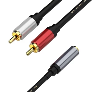 Cáp chuyển đổi nam Niki 3 5mm sang 2RCA cho tai nghe và chất đe dọa gia đình
