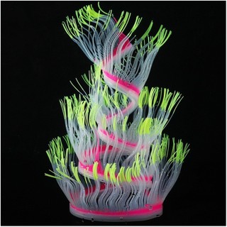 Glow-in-the-dark Silicone Biển Anemone Mô Phỏng San Hô, Trang Trí Bể Cá Dạ Quang Cho Cảnh Quan Bể Cá
