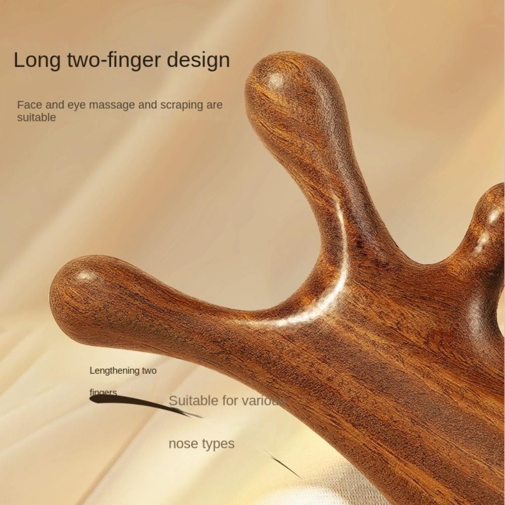 [COD] Lược massage đầu, cổ, mũi 4in1 bằng gỗ, răng rộng, đa chức năng, giúp lưu thông máu