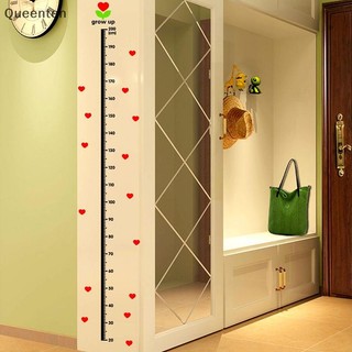 Miếng dán tường trái tim Queenten biểu đồ tăng trưởng cho bé dưới thước đo chiều cao động vật biển QT
