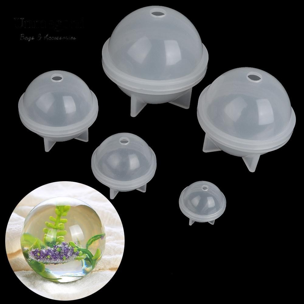 Unmegoni Khuôn silicone hình bóng tròn làm đồ trang trí thủ công DIY