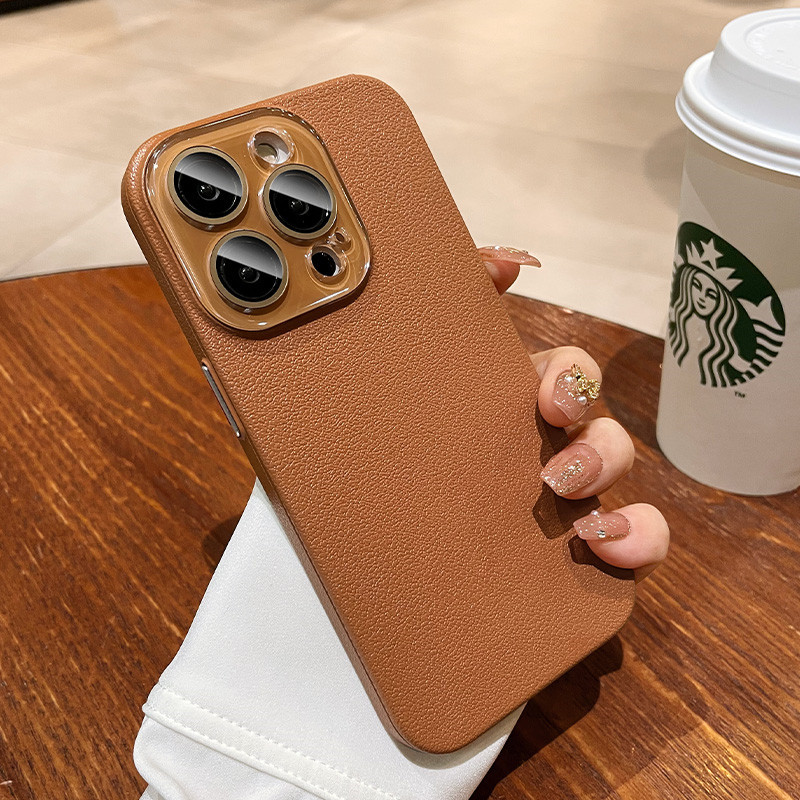 Ốp điện thoại dermatome trơn siêu mỏng iphone15 Pro Max 14 13 12 11 cho vỏ iPhone bảo hiểm toàn diện và PC chống sốc