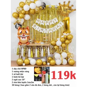 Set Trang Trí Sinh Nhật Tuổi Mèo Siêu Rẻ - Tiến Bóng Bay