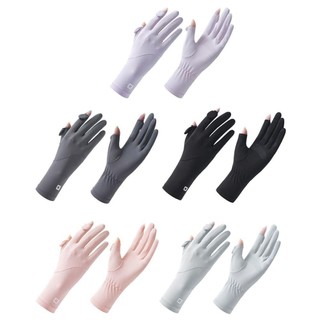 [Crush] Găng Tay Chống Nắng, Găng Tay Chống Nắng Mỏng Ice Silk, Màn Hình Cảm Ứng Chống Trơn Trượt Thời Trang Găng Tay Chống Tia UV Nữ Bé Gái