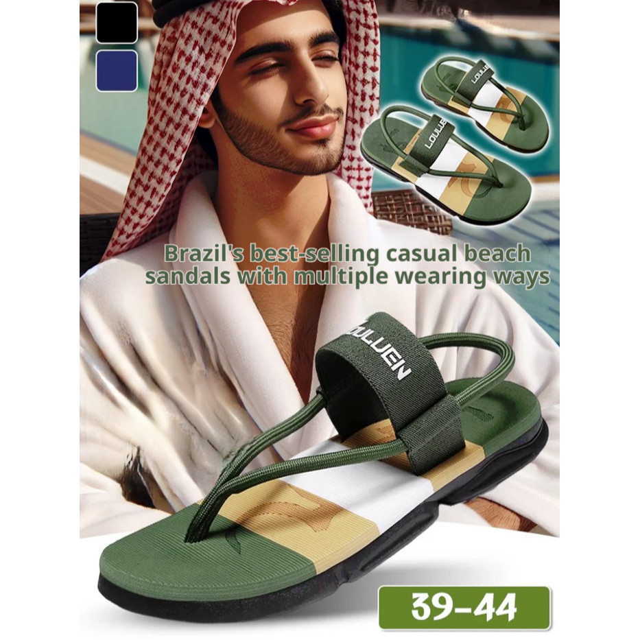 Dép xỏ ngón đi biển thời trang Dép Sandal ngoài trời Dép Sandal Dép Dép thông thường Dép ngoài trời nam
