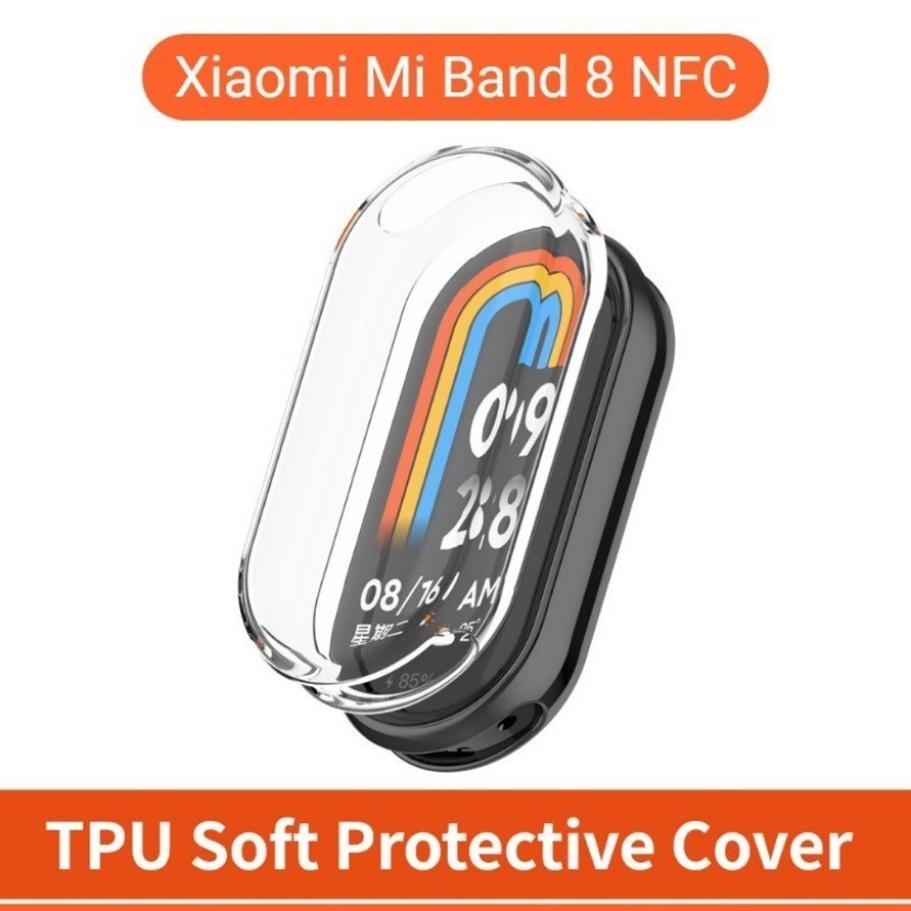 Vỏ bảo vệ mềm TPU trong suốt trong suốt cho Xiaomi Mi Band 10 9 8 Ốp lưng bảo vệ toàn màn hình Vỏ ốp lưng