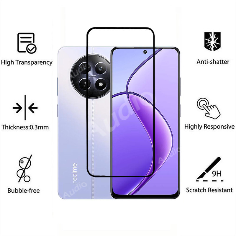 Phim Kính Cường Lực 2in1 Cho Realme 12 12 + 12x 5G 4G 2024 Bảo Vệ Màn Hình Phim Ống Kính Máy Ảnh HD Mềm Cho Realme 12 X + Realme12x Realme12 + Realme12 5G 4G Bảo Vệ Màn Hình Phim Điện Thoại