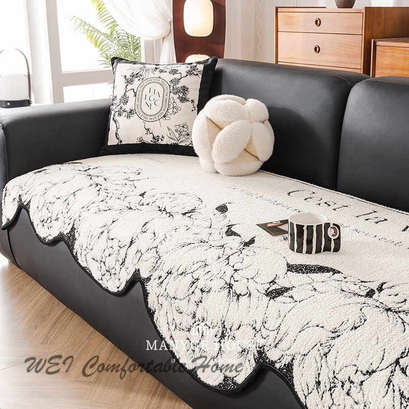 Chenille Retro Sofa Đệm Phòng Khách Sofa Đệm Sofa Bao Khăn Chống Trơn Trượt Đệm