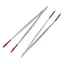 NOTE1 2 Chiếc Nhíp Tipped, Đầu Đen Đỏ Không Marring Đầu Phẳng Bọc Nhíp Mềm, Kẹp Thép Cao Su Đầu Thép Kẹp Thép Điều Khiển Đẹp