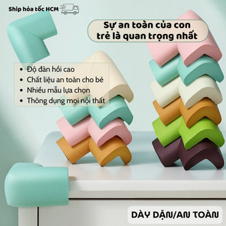 Bộ 4 Miếng Xốp Bọc Góc Bàn Bunnies Đa Năng, Lớp Keo Dán Bền, Phù Hợp Nhiều Loại Bàn Ghế