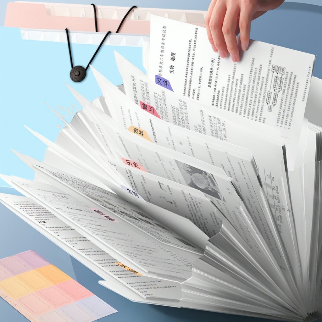 Túi đựng tài liệu tệp đựng tài liệu nhiều ngăn kẹp file túi đựng tài liệu A4 phụ kiện văn phòng phẩm