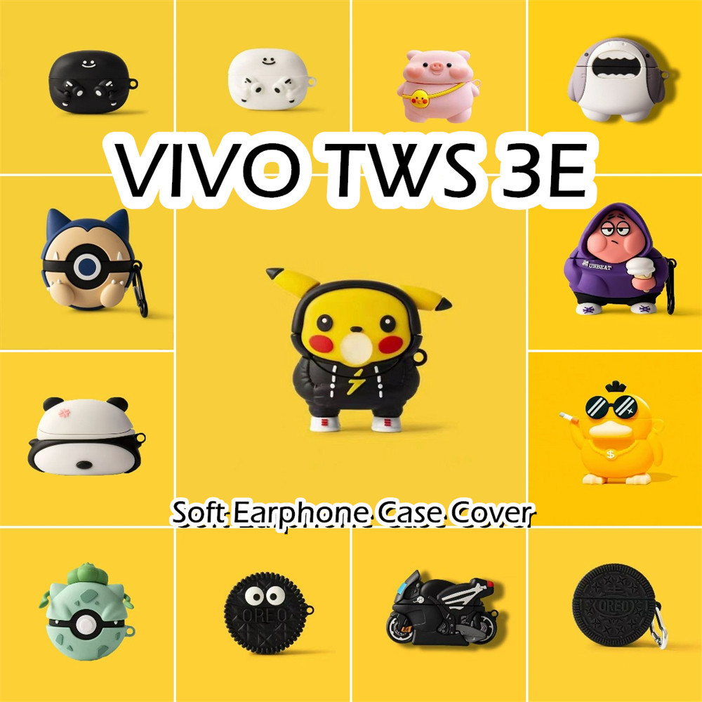 VIVO [Ngôi sao tương lai] Dành cho Vỏ VIVOTWS 3E Cool Tide Phim hoạt hình Vỏ tai nghe silicon mềm Vỏ bọc NO.2