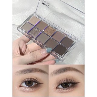 [ RO TO ]Bảng Phấn Mắt RO TO 10 Màu Sắc Thời Trang Make up Khuôn Mặt