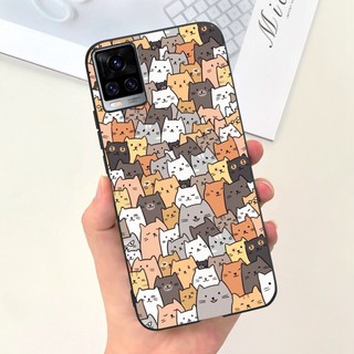 Vivo V20 V2025 V2024 / V20 SE V2022 V2023 Mèo Dễ Thương Khủng Long Phi Hành Gia Hoạt Hình Thạch Silicon Mềm Ốp Lưng Điện Thoại