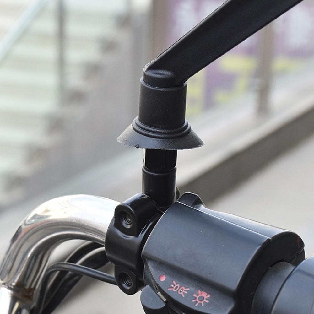 Giá đỡ gương chiếu hậu FANIELLAPOWELL, Kẹp gắn gương tay lái bằng hợp kim nhôm 10MM / 8MM, Giá đỡ gương màu đen / bạc bền đa năng