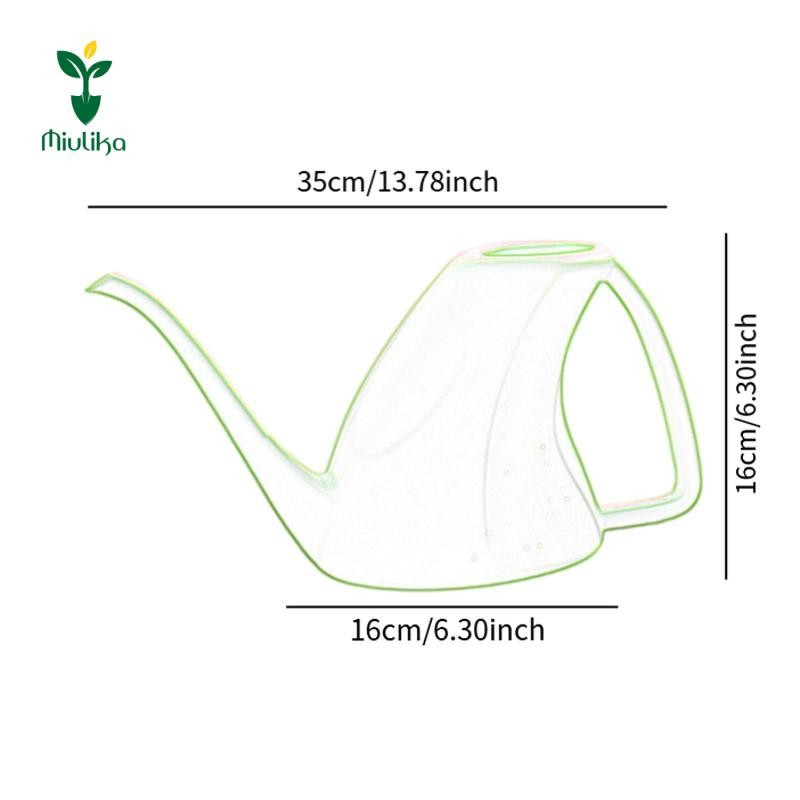 Miulika 1.8L Bình tưới cây trong nhà Phụ kiện cây trồng trong vườn Chậu tưới vườn cho sân vườn Cây tưới nước ngoài trời Rau