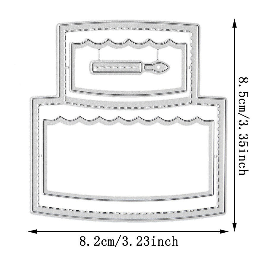 Chúc Mừng Sinh Nhật Bánh Kim Loại Thép Carbon Khắc Khuôn DIY Giấy Thủ Công Thêu Sò Cắt Dập Nổi Mẫu 6487