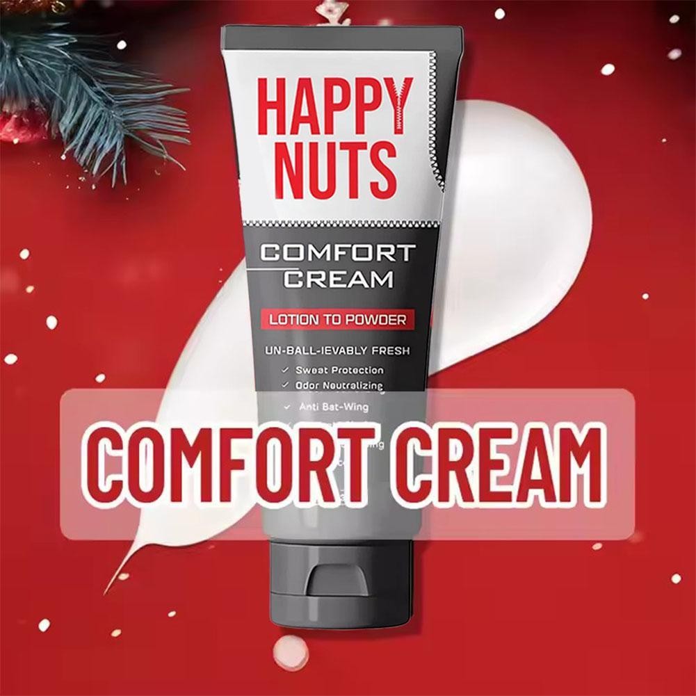 Happy Nuts Men 's Comfort Cream Khử Mùi: Chống Mồ Hôi, Khu Vực Vệ Sinh Nhôm Cá Nhân Nam W7q7