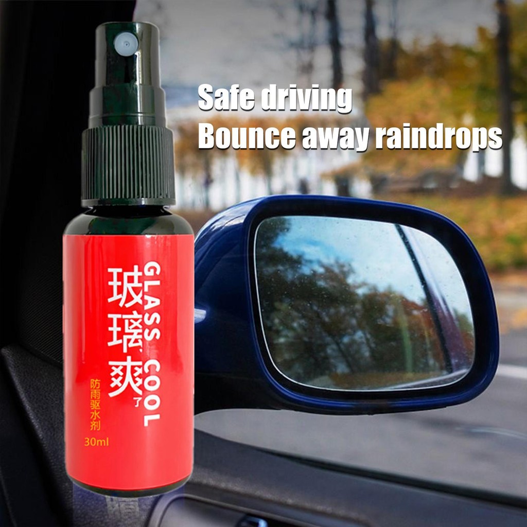 Chất chống mưa ô tô 30ml Xịt kính chắn gió Chất phủ màng thủy tinh hiệu quả Loại bỏ màng trong suốt Chất chống mưa pomervn