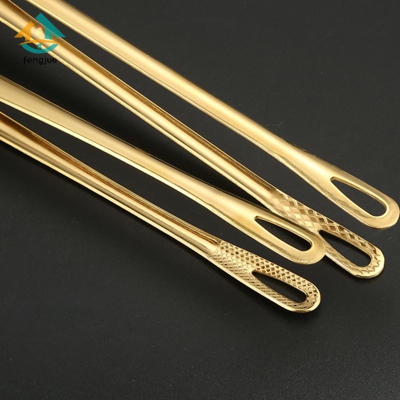 Fengjue 1 Kẹp Thực Phẩm Bằng Thép Không Gỉ Tay Cầm Dài Chống Trơn Trượt Thịt Nướng Lưỡi Bít Tết Dụng Cụ Nấu Ăn Nhà Bếp Phụ Kiện Nhà Bếp TH
