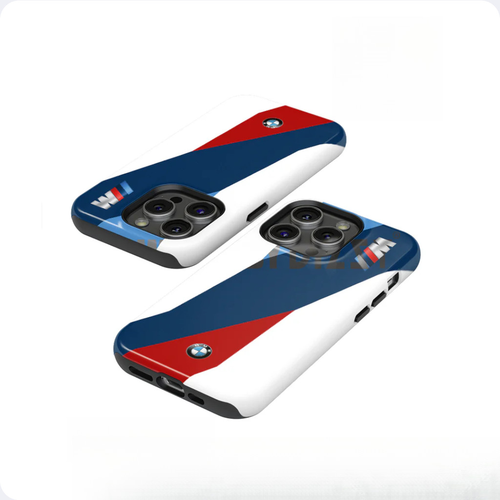 Ốp điện thoại DTM BMW Motorsport M4 cho iPhone17 16Pro 15ProMax 14Pro 13 12 XSMAX 13mini Samsung S24 2in1 ốp lưng cứng bóng
