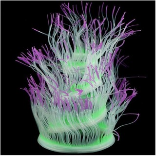 Glow-in-the-dark Silicone Biển Anemone Mô Phỏng San Hô, Trang Trí Bể Cá Dạ Quang Cho Cảnh Quan Bể Cá