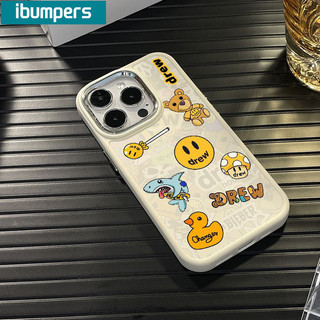 ibumpers Ốp Lưng IPhone Graffiti Shark Drew House Họa Tiết Ốp Điện Thoại Silicon Mềm Sang Chảnh Chống Bẩn Chống Sốc Cho IPhone 16 15 14 12 13 11 Pro Max IP 7 8 Plus X XS XR