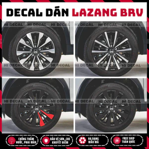 Tem dán mâm BRV, Decal lazang BRV trang trí tạo điểm nhấn