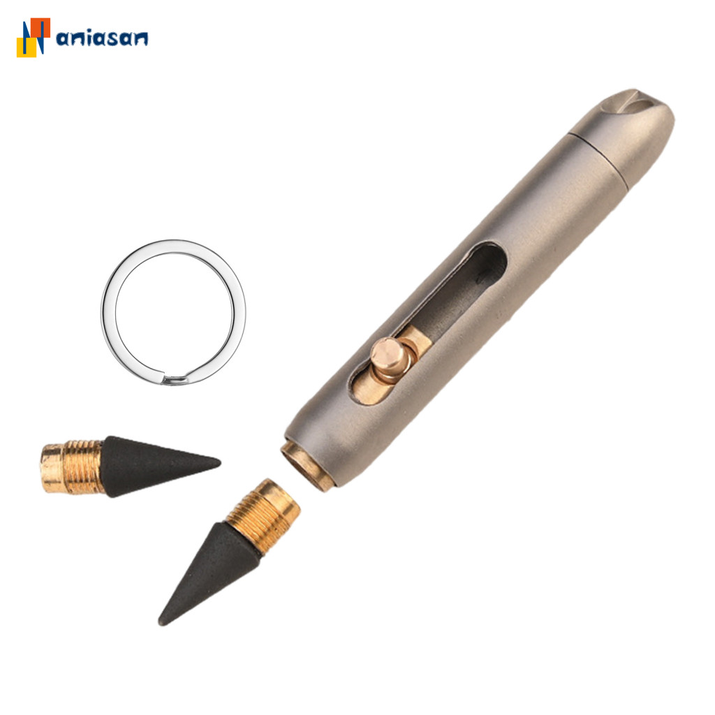 Bút bi titan siêu bền, cầm thoải mái, viết mượt, thay ruột dễ, EDC mini